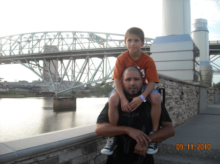 My husband Brandon and son Seth