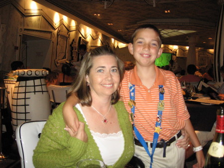 Jamie with son Andrew on 2006 Disney Cruise