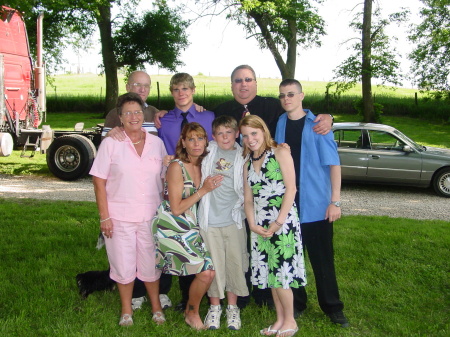 My husband and children and my husbands parents. June 2007