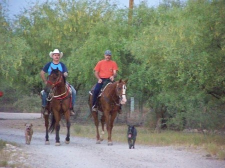 Mark McLaughllin & me back from a long day