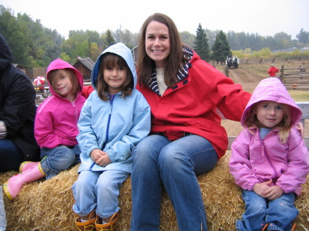 Me and the girls on a hayride