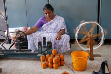 silk weavers: Chennai India