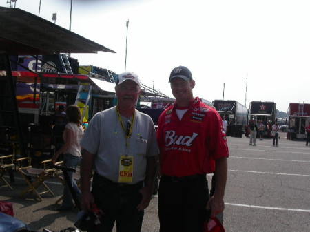 my hubby and eric(rear tire changer for JR)