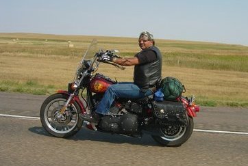 Riding in western North Dakota