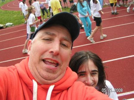 dad and rach on field day