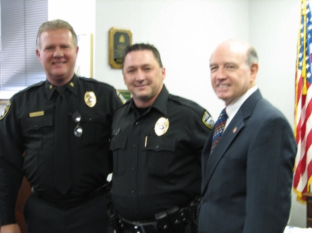 Me, Chief Mike Halphen, and Mayor Lo Walker (Bossier City)