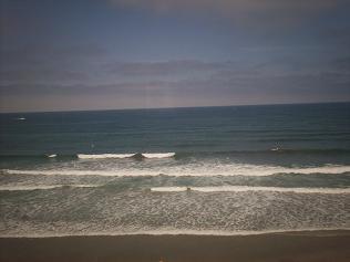 The beach in California