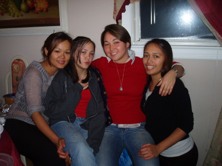 My daughter, Kyra, and her Filipino cousins