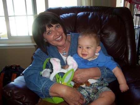 My grandson, Landon and me at Easter (2007)