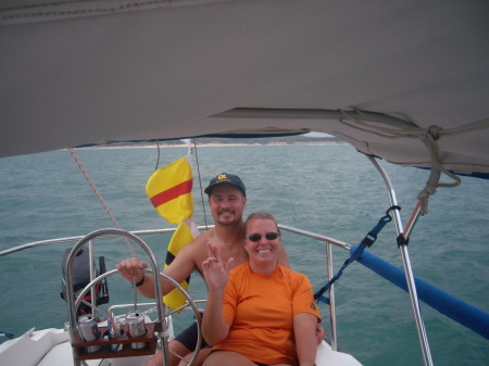 Jess and Becky Sailing - Fall 2006