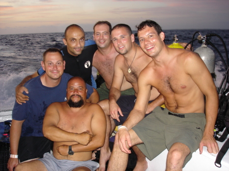 Going out for a night dive in Cancun