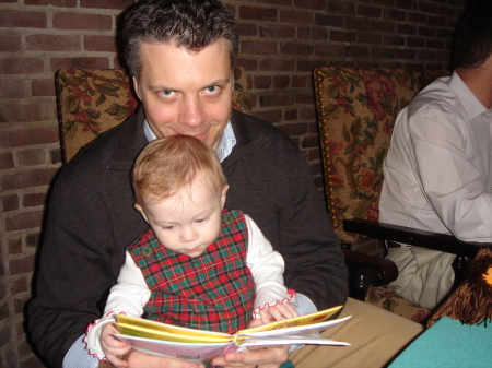 Isabel & Daddy at a Christmas Party