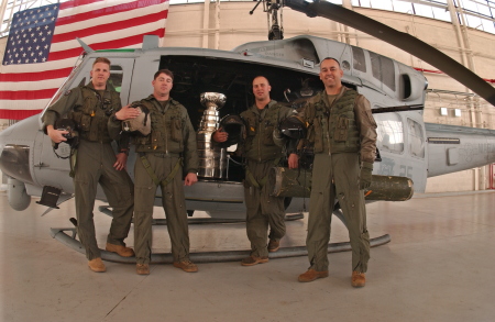 Flying the Stanley Cup