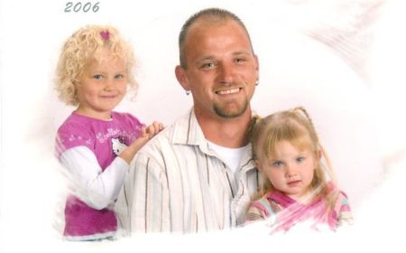 Chris and his girls, Michaela and Katalyst
