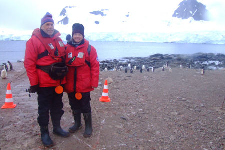 My hubby and me in Antarctica