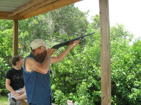 Tom and Nick at the gun range
