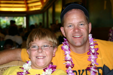 Brad and Mark - luau