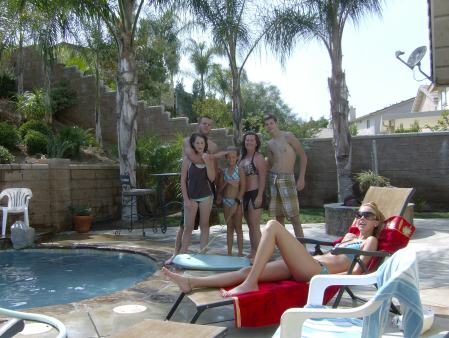 Pool time at Grandmas