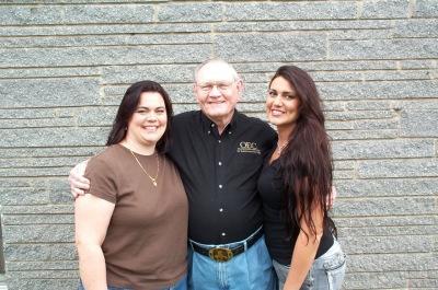 My daughters & my Dad on his 80th B'day