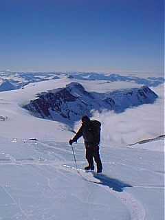 Hiking Mt Coats Antarctica