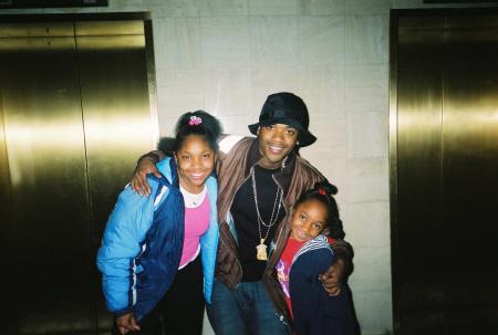 My girls and Ray J (Brandi the singer's lil brother), at the Celebrity Basketball Game,  Spring Jam "2005"