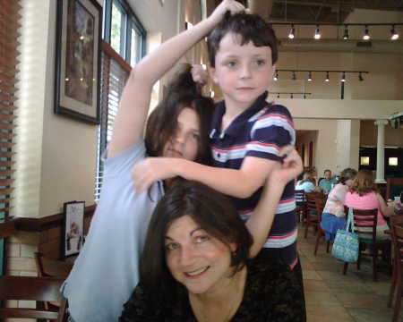 Me and the kids at Athens - June 2007