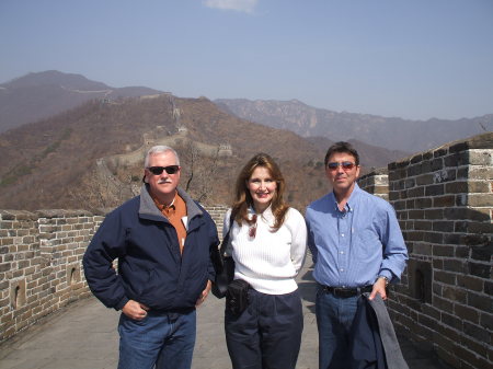 On The Great Wall with our pilots.