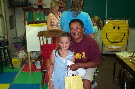 my daughter sophie and her first grade teacher