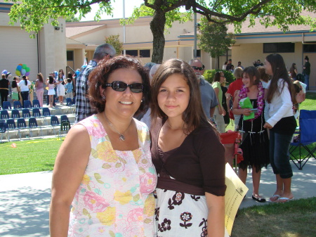 Ashley & Mom- Graduation from 6th grade...