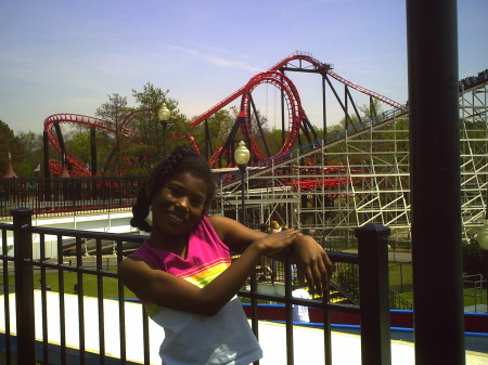My daughter Elise at Six Flags over Georgia