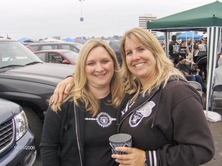 Jen and me at the Raider game