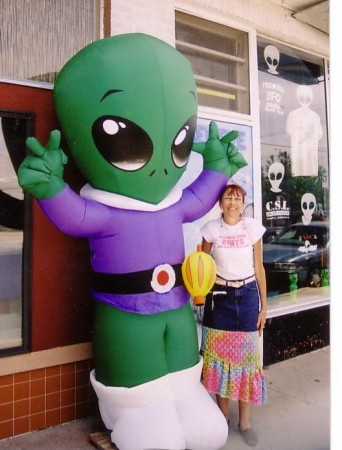 Me & my tour guide in Roswell, NM.