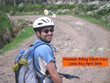 Mtn Biking down Volcan Irazu in Costa Rica