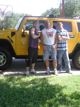 Me, the boys and my Hummer.