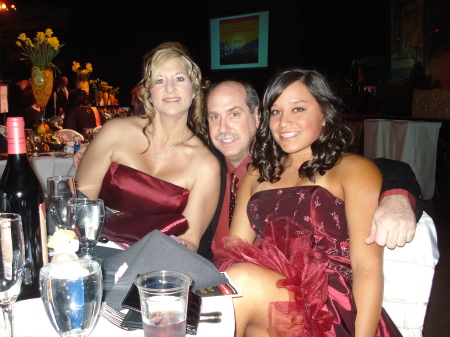 The Annual Heart Gala 4/07, Me, My husband Robbie, & daughter Kandis