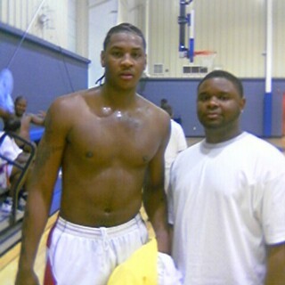 With Carmelo Anthony