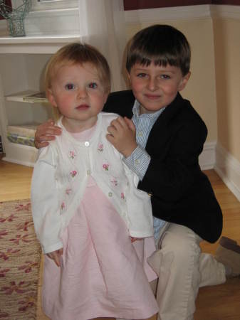 Easter 2007 - Kaylee and Liam