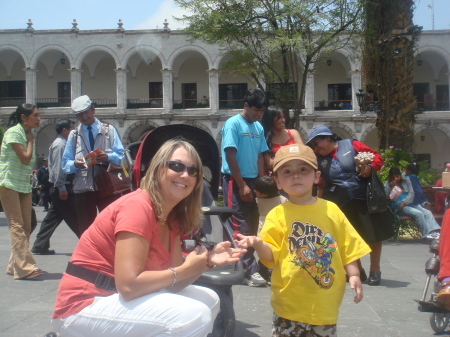 Grandson Noah's visit to Peru