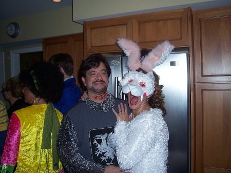 Chris and I as the Knight & The Killer Rabbit "The Holy Grail" 2006