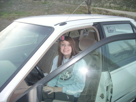 Caitlyn & her first car