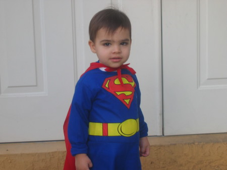 TJ as Superman (Halloween 2006)