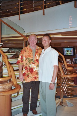 Garrett (Son) & I aboard ship