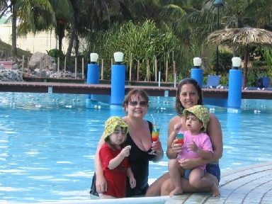 Fun in the pool in Cuba