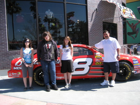 Me and my kids in Daytona, Florida.