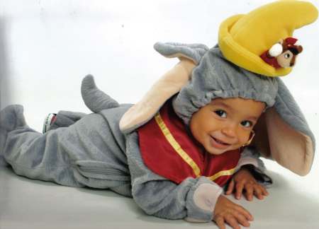 Jathan as dumbo for halloween