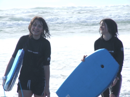 Body surfing Cannon Beach Oregon Coast 2006
