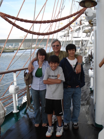 Kids and I in Normandy