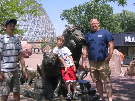 My boys at the zoo