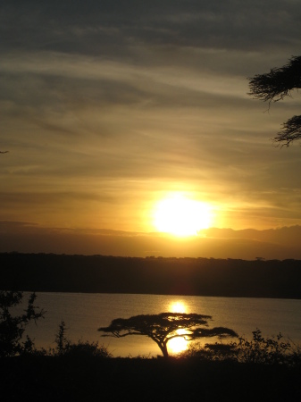 sunset over Tansania