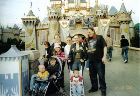 My whole family at Disneyland